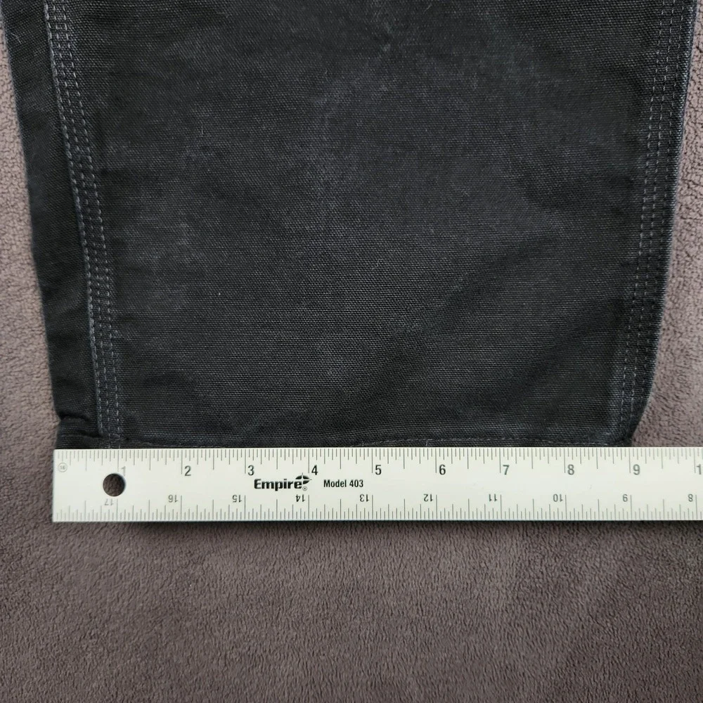 Vintage‎ Carhartt Pants 38x30 Black B01 Canvas Carpenter Double Knee Made in USA